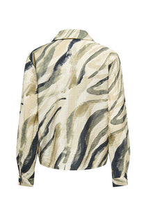 Back image of the Lilja l/s shirt in sand, by brand Jacqueline de yong