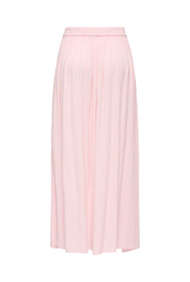 Back image of the Liva life hw midi skirt in pink, by brand Jacqueline de yong