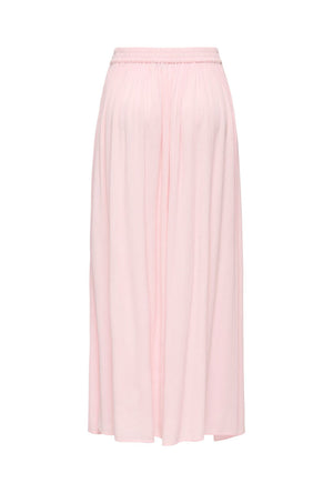 Back image of the Liva life hw midi skirt in pink, by brand Jacqueline de yong