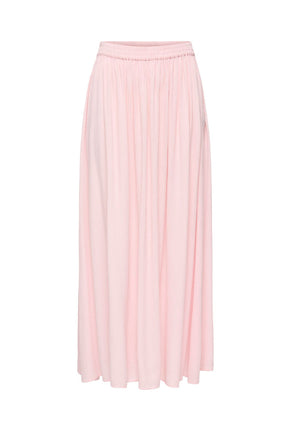 Front image of Liva life hw midi skirt in pink, by brand Jacqueline de yong