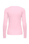 Back image of the Lucky l/s oneck top in pink, by brand Jacqueline de yong