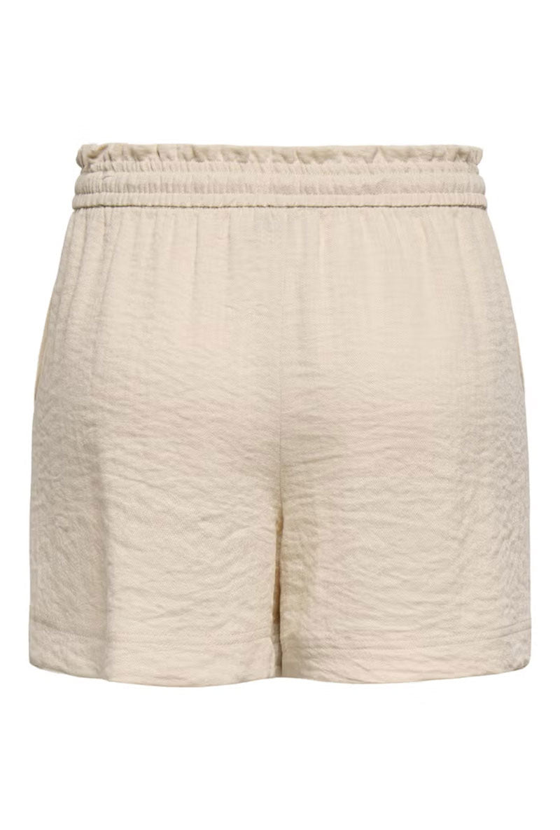 Back image of Mille mw shorts in beige, by brand Jacqueline de yong