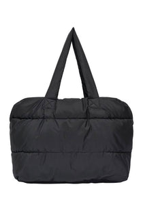 Back image of the Miranda padded weekend bag in black, by brand Jacqueline de yong