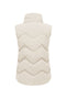 Back image of the Power short waistcoat in beige, by brand Jacqueline de yong