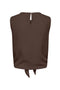 Back image of the Theis life button top in brown, by brand Jacqueline de yong