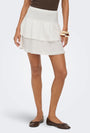 Image of THEIS LIFE HW SMOCK SKIRT in white, by brand JACQUELINE DE YONG