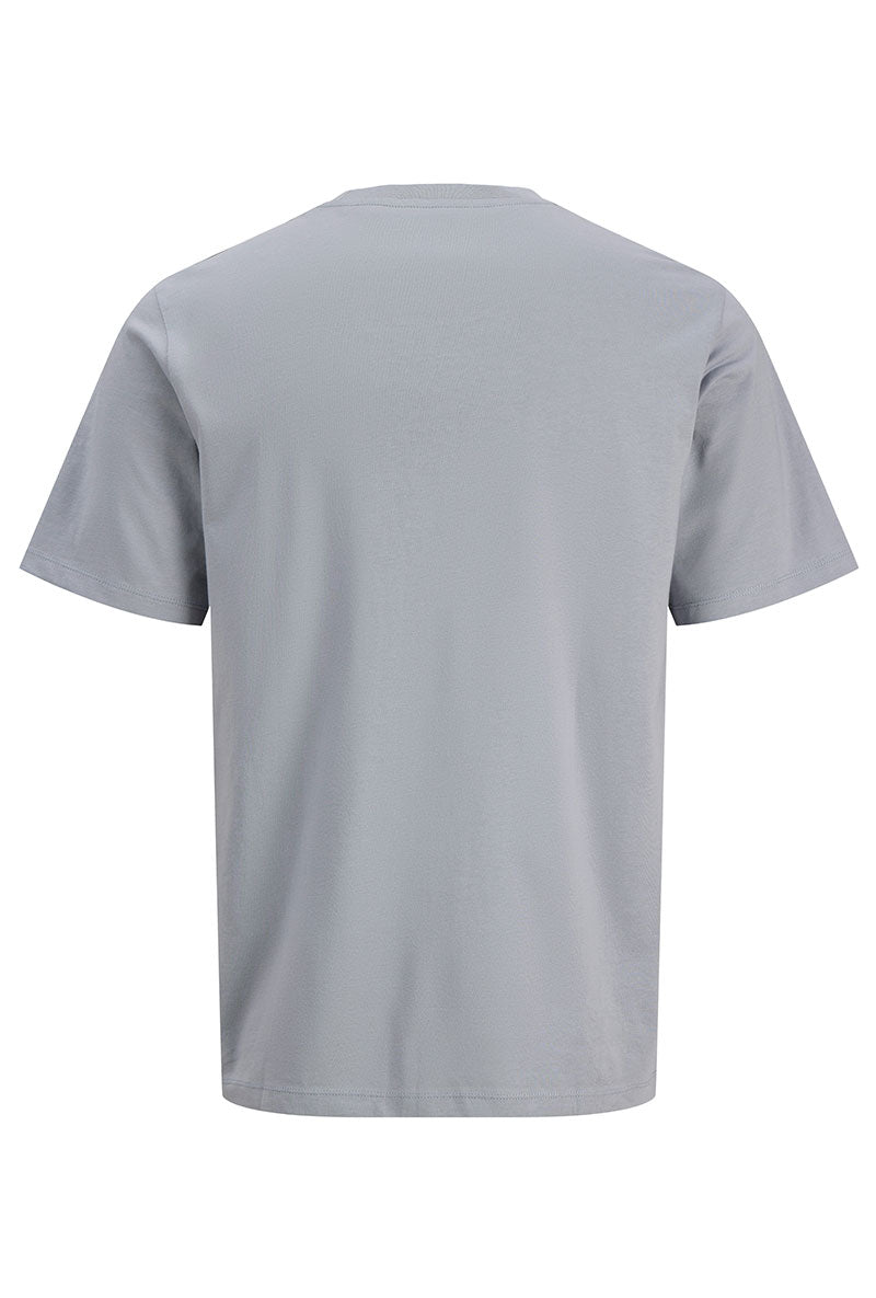 Back image of Montauk chestie ss tee in blue, by brand Jack&jones