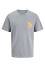 Image of MONTAUK CHESTIE SS TEE in blue, by brand JACK&JONES