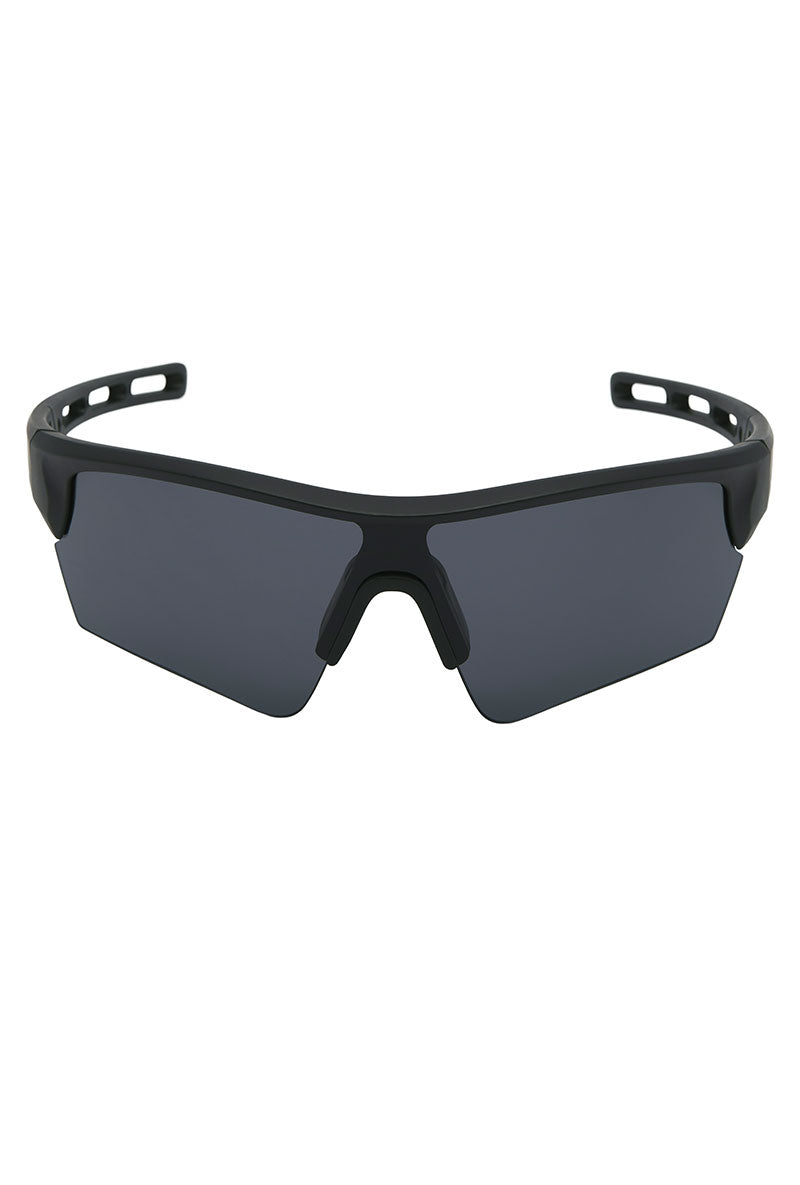 Front image of Wilson sunglasses in black, by brand Jack&jones