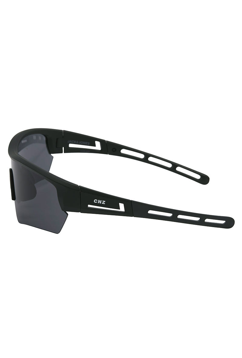 Side image of Wilson sunglasses in black, by brand Jack&jones