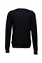 Back image of the Ecovero vneck cardigan in black, by brand Lindbergh