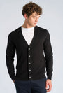 Image of ECOVERO VNECK CARDIGAN in black, by brand LINDBERGH