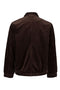 Back image of the Seersucker corduroy zip jacket in brown, by brand Lindbergh