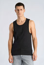 Image of SLIM FIT TANK TOP in black, by brand LINDBERGH