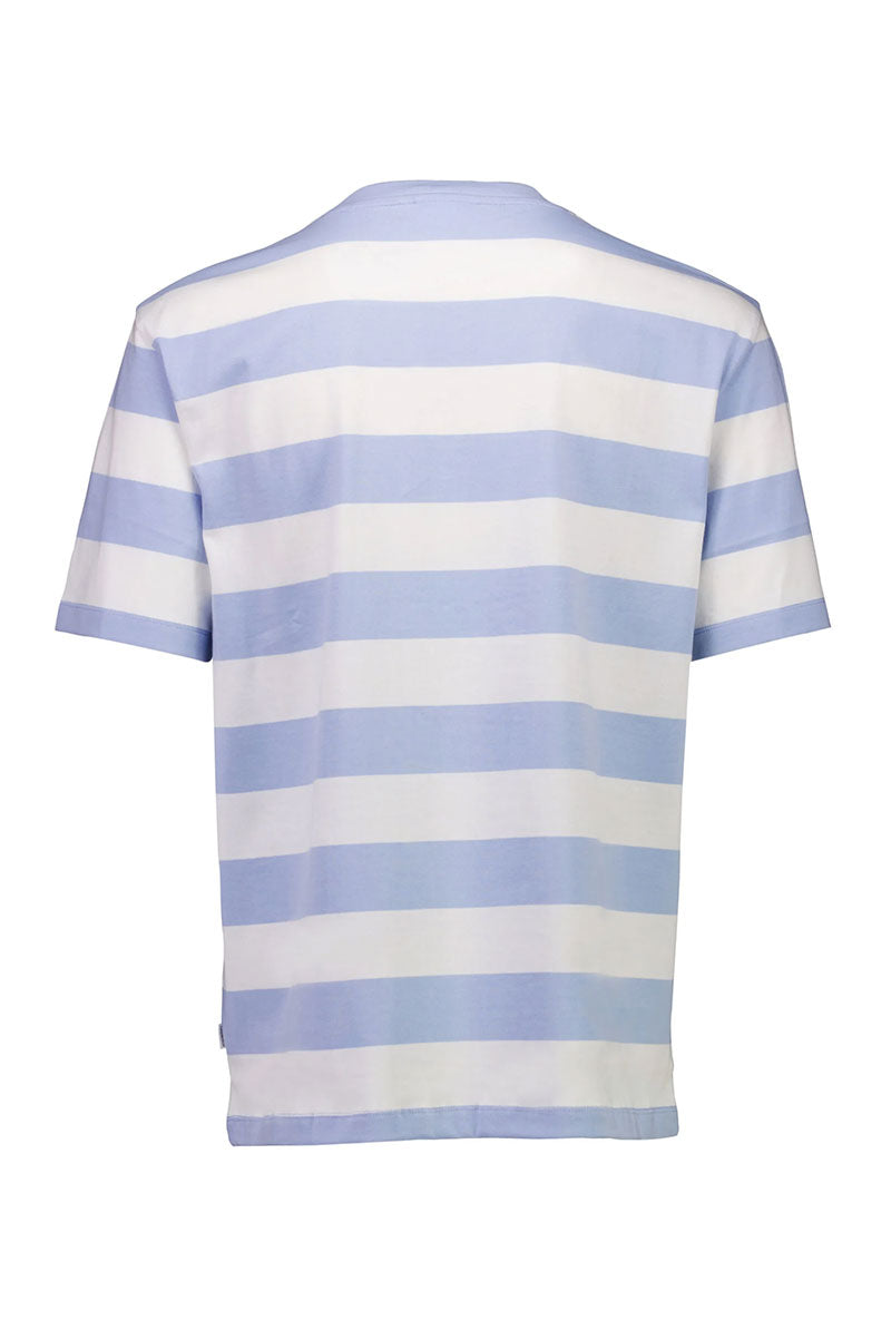 Back image of Striped oversized t in blue, by brand Lindbergh