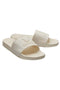 Front image of Brody sliders in off white, by brand Lyle and scott