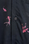 Detail image of the Goldfish resort shirt in navy, by brand Lyle and scott
