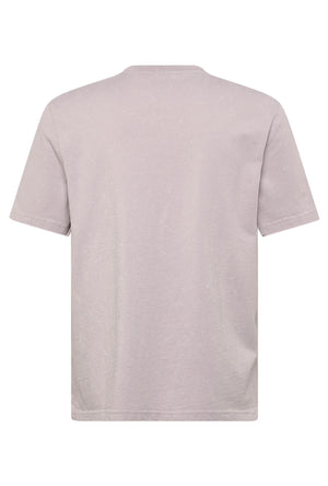 Back image of the Heavy laundered t in lilac, by brand Lyle and scott