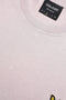 Detail image of the Heavy laundered t in lilac, by brand Lyle and scott