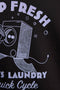 Detail image of the Keep fresh graphic t in navy, by brand Lyle and scott