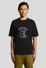 Image of KEEP FRESH GRAPHIC T in navy, by brand LYLE AND SCOTT