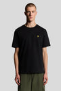 Image of PLAIN LOGO TSHIRT in black, by brand LYLE AND SCOTT