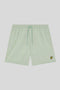 Front image of the Plain swimshorts in sage, by brand Lyle and scott