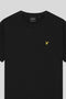 Detail image of the Soundscapes graphic tshirt in black, by brand Lyle and scott