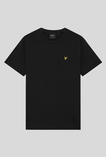 Front image of the Soundscapes graphic tshirt in black, by brand Lyle and scott