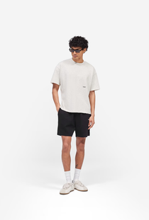 Front image of the Micro owners club mesh shorts in black, by brand Represent