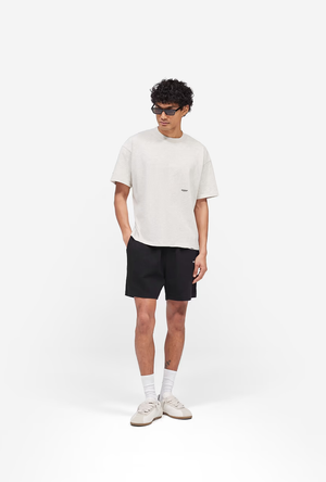 Front image of the Micro owners club mesh shorts in black, by brand Represent
