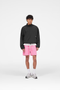 Front image of Micro owners club mesh shorts in pink, by brand Represent