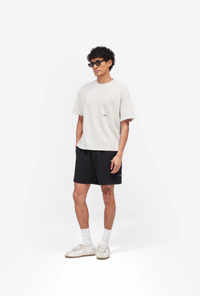 Front image of Micro owners club tshirt in cream, by brand Represent