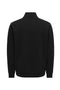 Back image of the Dawson half zip sweatshirt in black, by brand Only