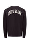 Back image of the Fred life ls varsity tee in black, by brand Only and sons