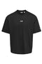 Front image of Fred life oversize tee in black, by brand Only and sons