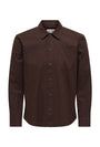 Image of REID LS REGULAR SHIRT in brown, by brand ONLY AND SONS