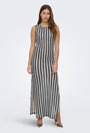 Image of BAILEY S/L ZIGZAG DRESS in black/white, by brand ONLY