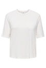 Image of BAMBOO SS ONECK TOP in white, by brand ONLY