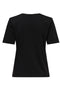 Back image of the Happy ss oneck tee in black, by brand Only