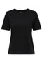 Front image of the Happy ss oneck tee in black, by brand Only