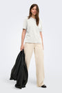 Image of HAPPY SS ONECK TEE in off white, by brand ONLY