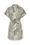 Front image of the Jakari linen ss shirt dress in green, by brand Only