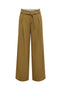 Front image of Lavina hw belt wide pant in brown, by brand Only
