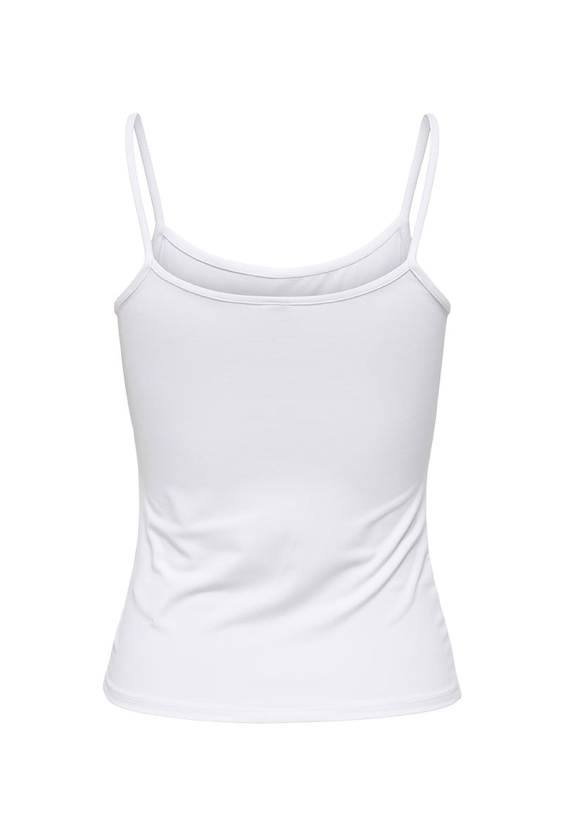 Back image of Lea sl new singlet in white, by brand Only