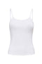 Front image of the Lea sl new singlet in white, by brand Only