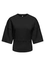 Image of LUMI SS TOP in black, by brand ONLY