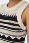 Front image of a model wearing the Only merida life maxi knit dress in ecru, by brand Only