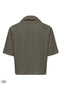 Back image of the Munich ss crinkle shirt in olive, by brand Only