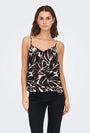 Image of NOVA LIFE VISCOSE PARIS SINGLET in black/white, by brand ONLY
